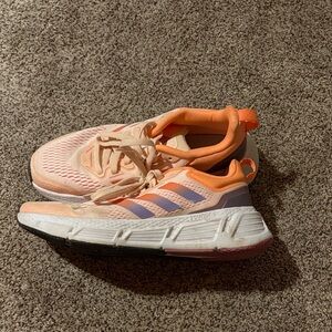Adidas Coral and Lavender Athletic Shoes